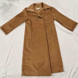 Max Mara Beige 90% wool 10% cashmere long coat size 10